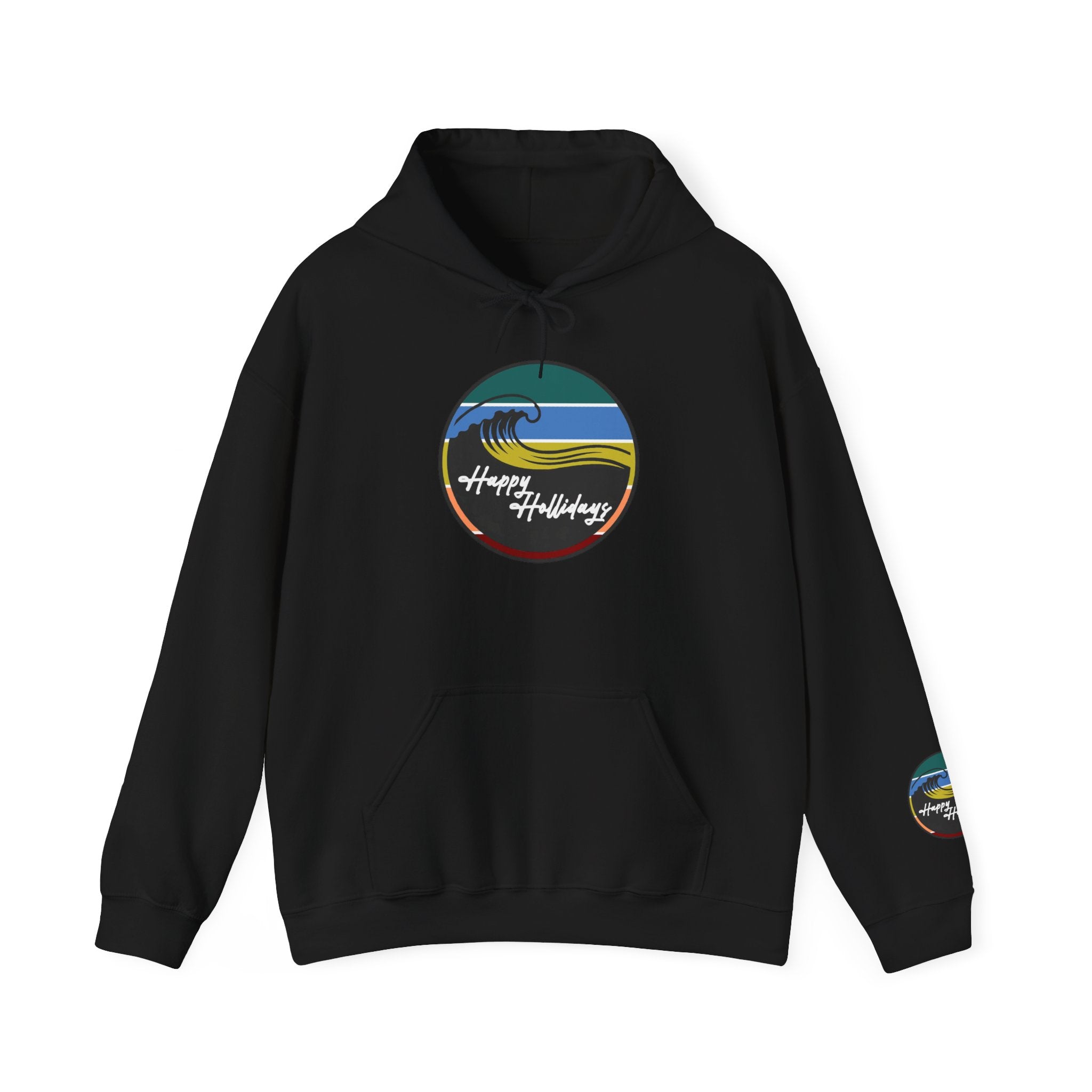 Happy Hollidays Wave Logo Hoodie