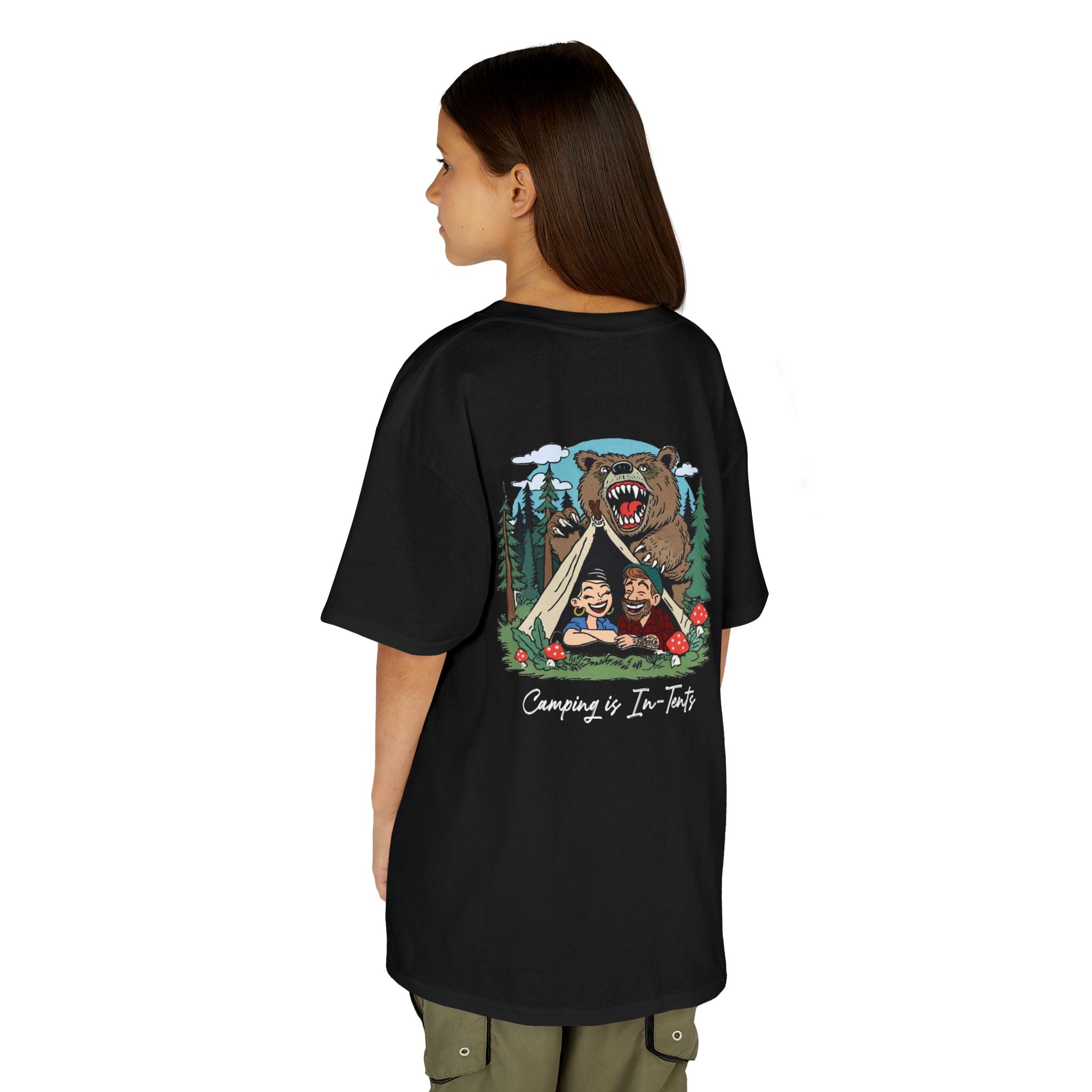 Camping is In-Tents Kids T-Shirt