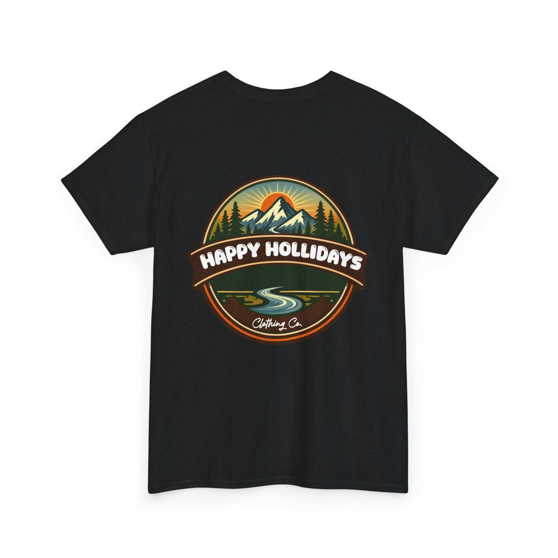 Happy Hollidays Mountain Logo T-Shirt