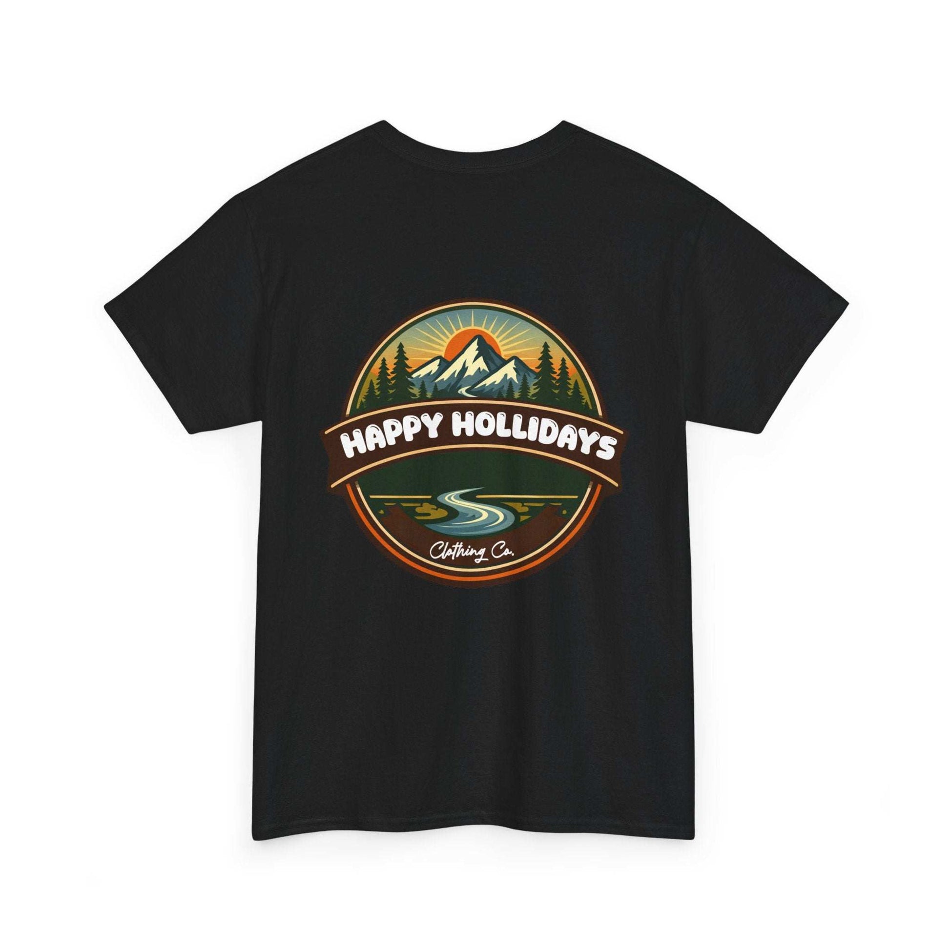 Happy Hollidays Mountain Logo T-Shirt