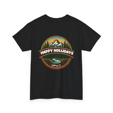 Happy Hollidays Mountain Logo T-Shirt