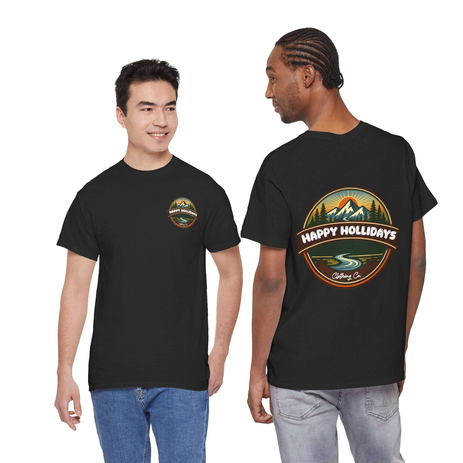 Happy Hollidays Mountain Logo T-Shirt