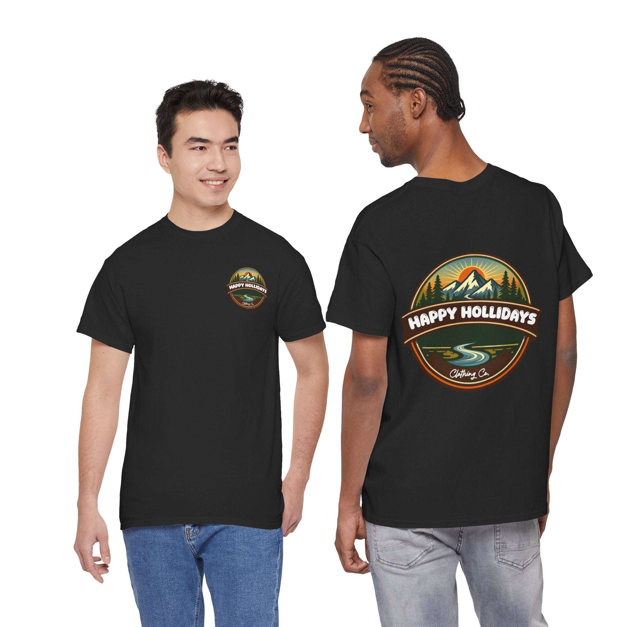 Happy Hollidays Mountain Logo T-Shirt