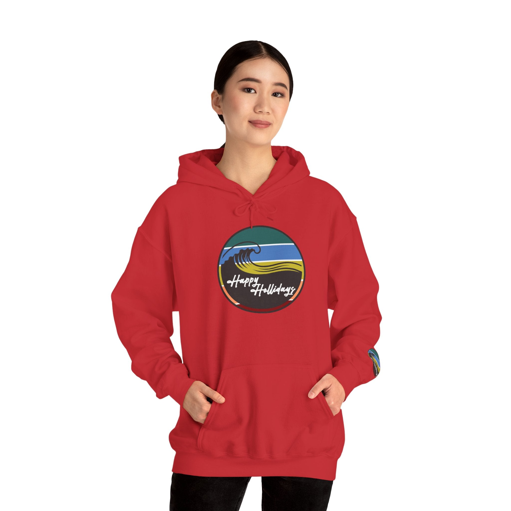 Happy Hollidays Wave Logo Hoodie