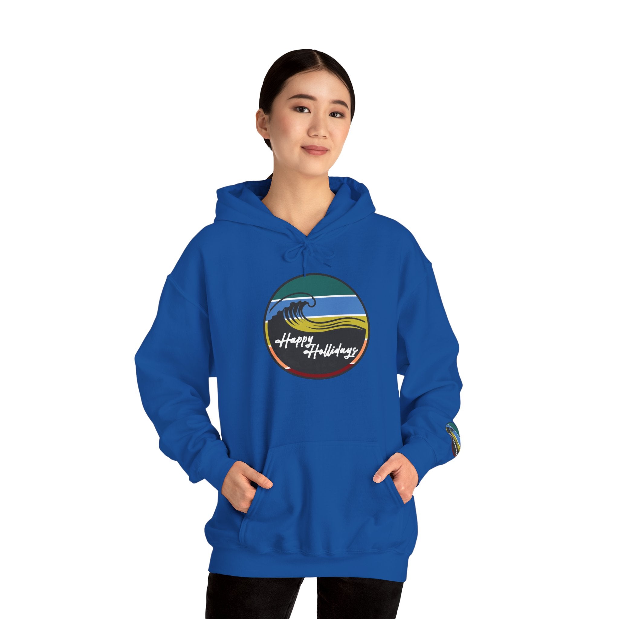 Happy Hollidays Wave Logo Hoodie