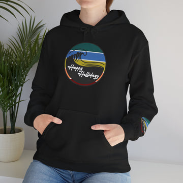 Happy Hollidays Wave Logo Hoodie