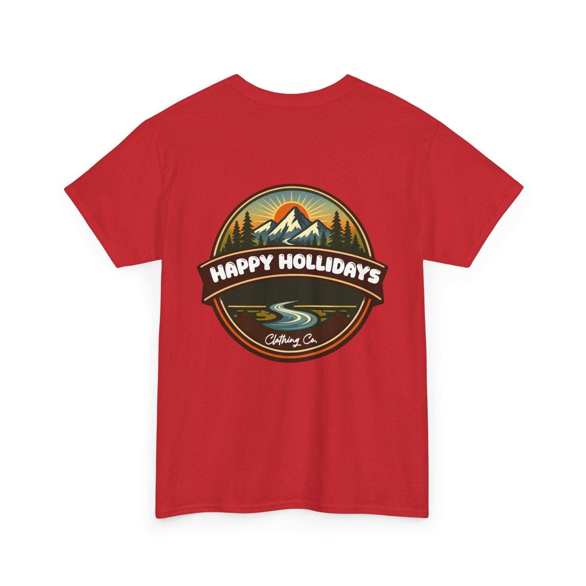 Happy Hollidays Mountain Logo T-Shirt