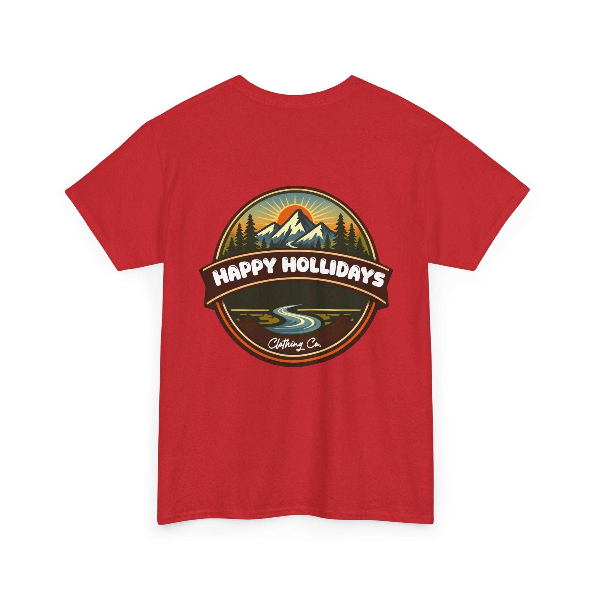 Happy Hollidays Mountain Logo T-Shirt