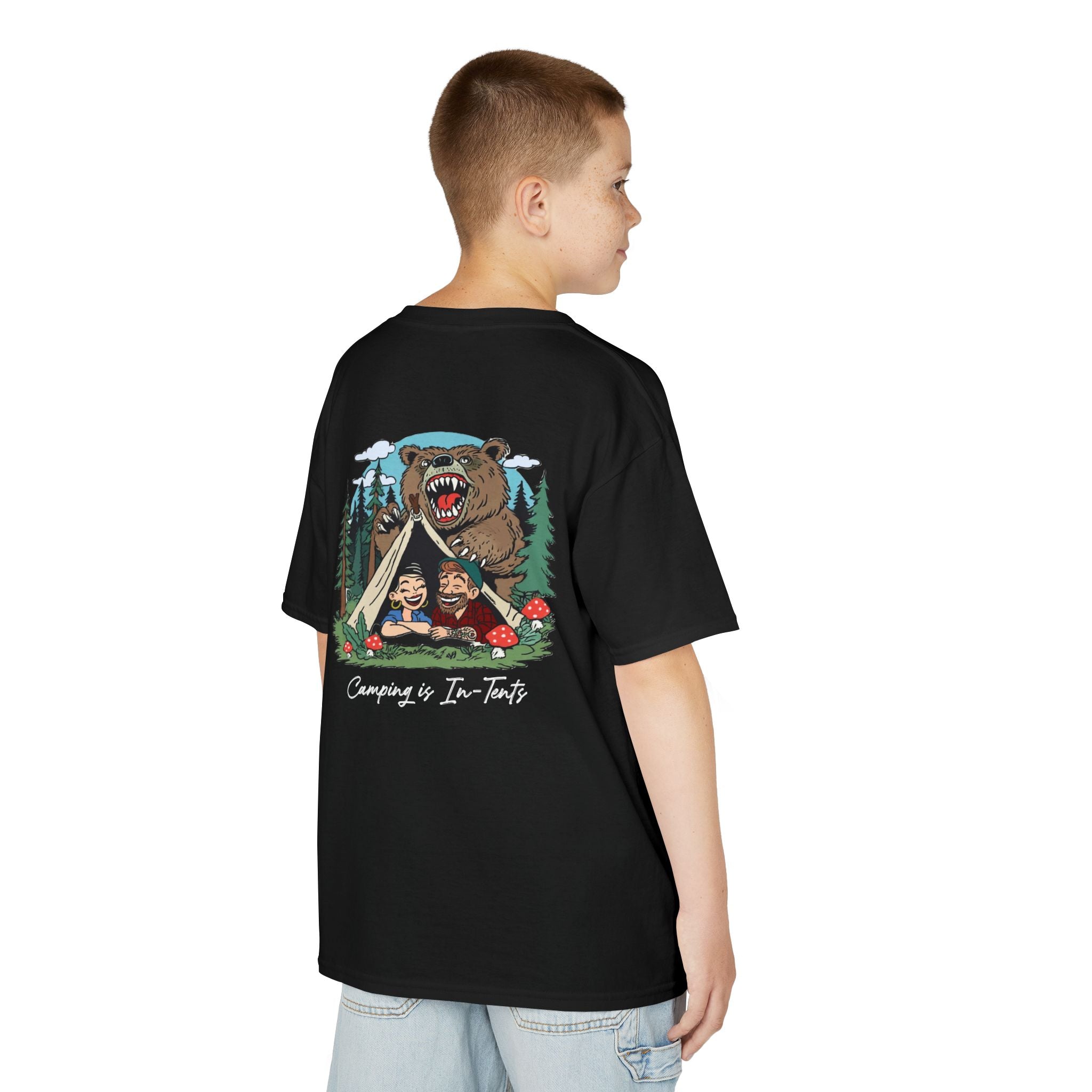 Camping is In-Tents Kids T-Shirt