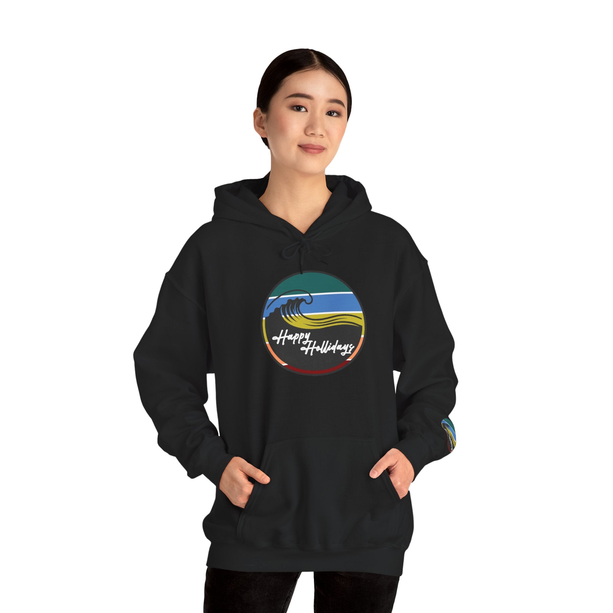 Happy Hollidays Wave Logo Hoodie