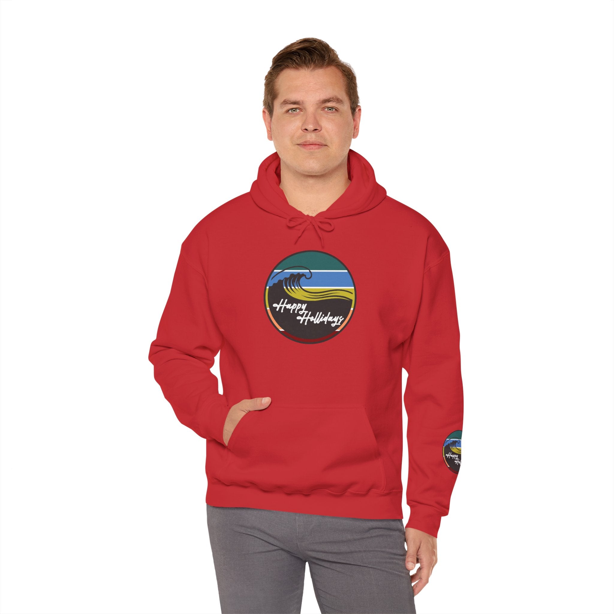 Happy Hollidays Wave Logo Hoodie
