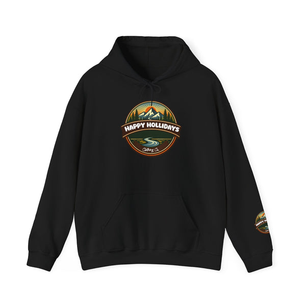 Happy Hollidays Mountain Logo Hoodie