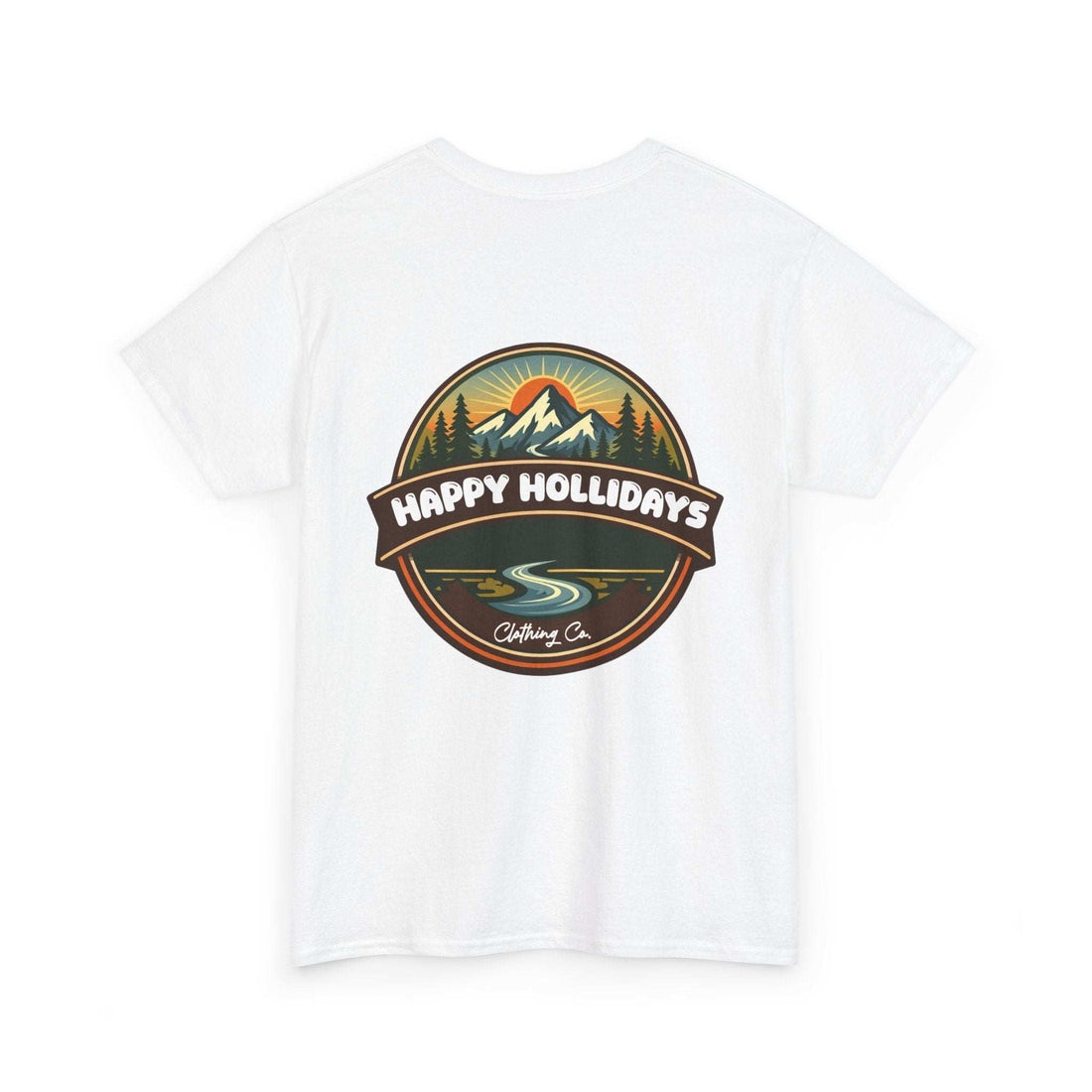 Happy Hollidays Mountain Logo T-Shirt