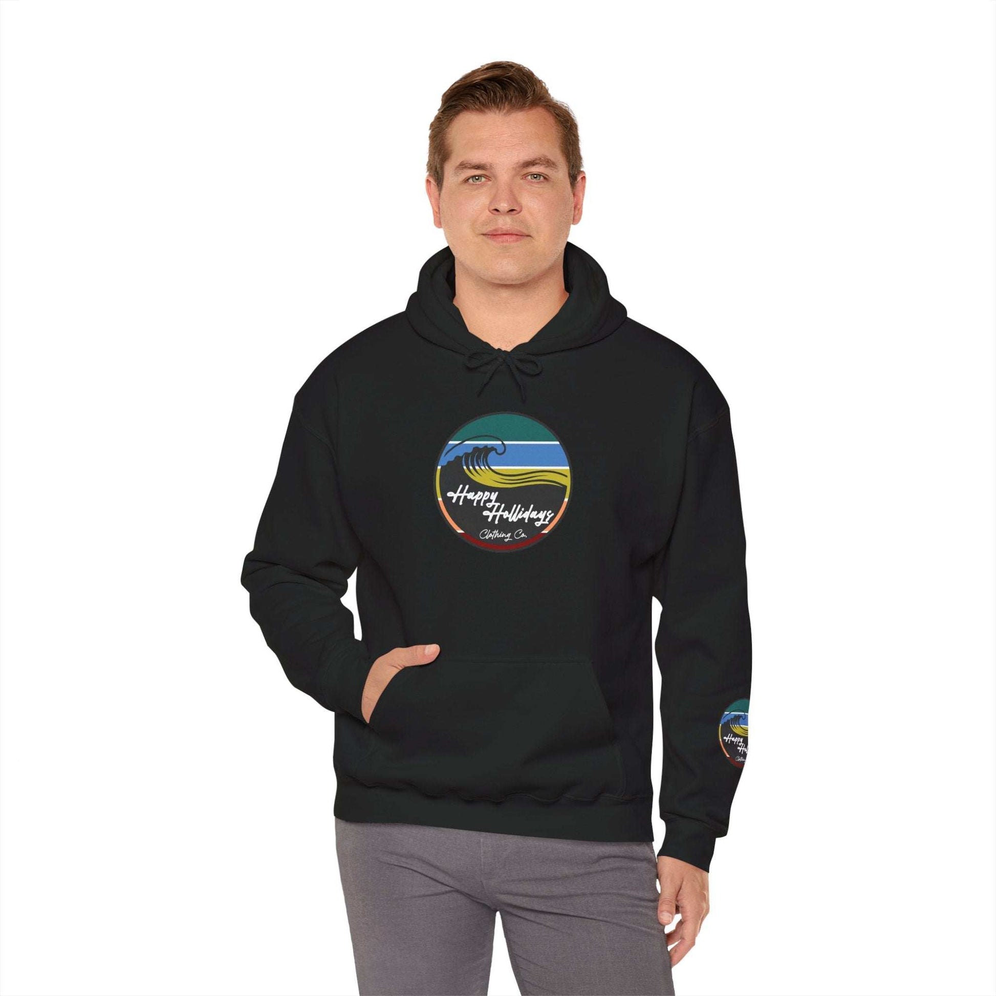 Happy Hollidays Wave Logo Hoodie
