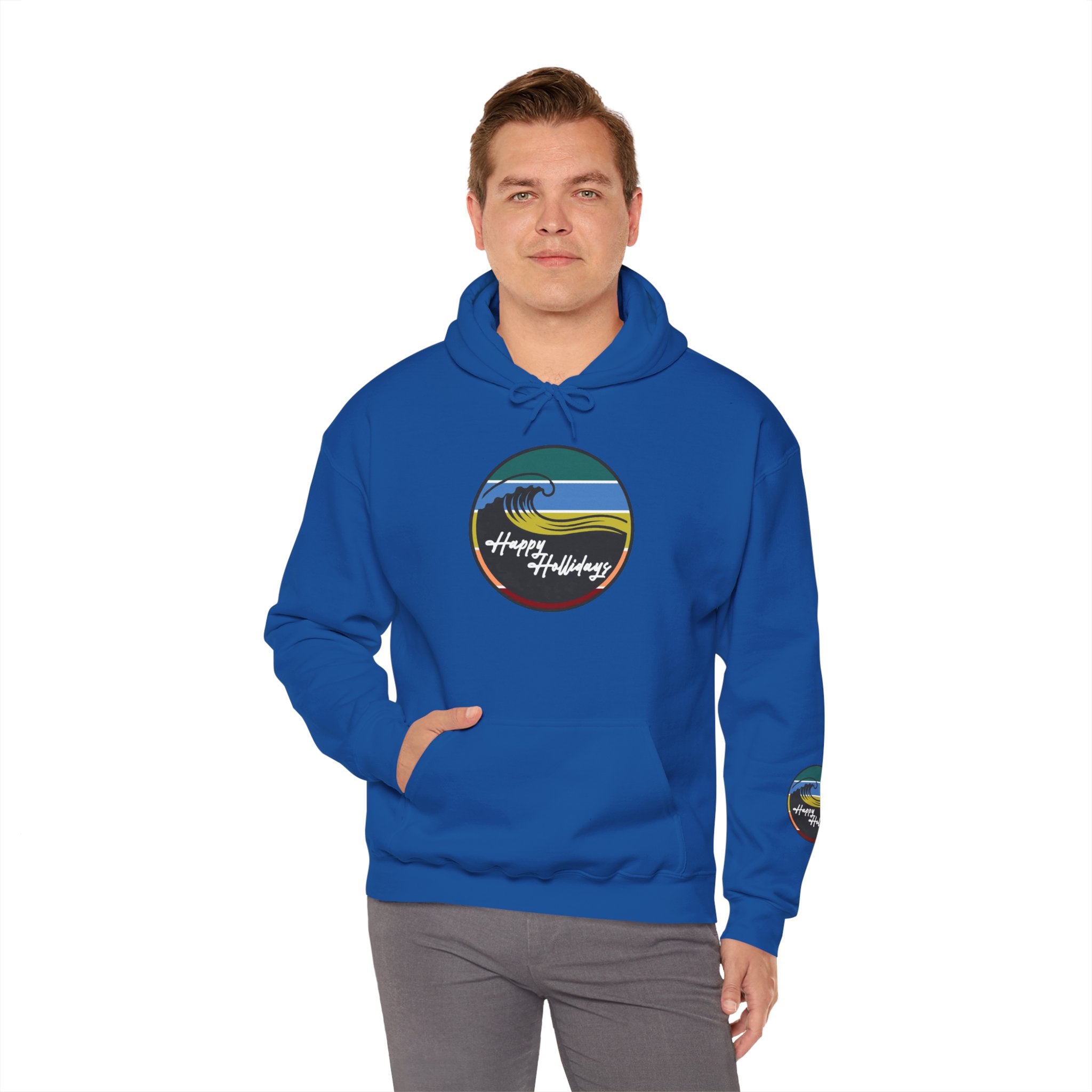 Happy Hollidays Wave Logo Hoodie